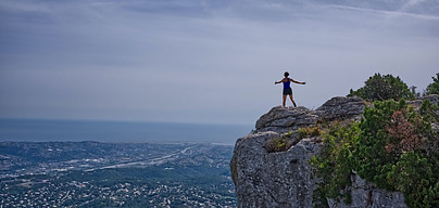 On top of the mountain image